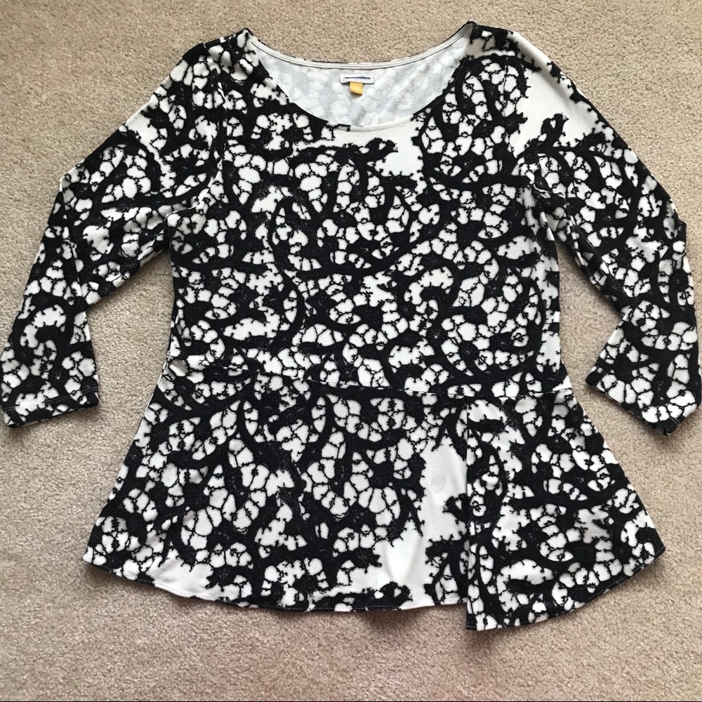 Leifsdottir for Anthro Webbed Tales Peplum Top